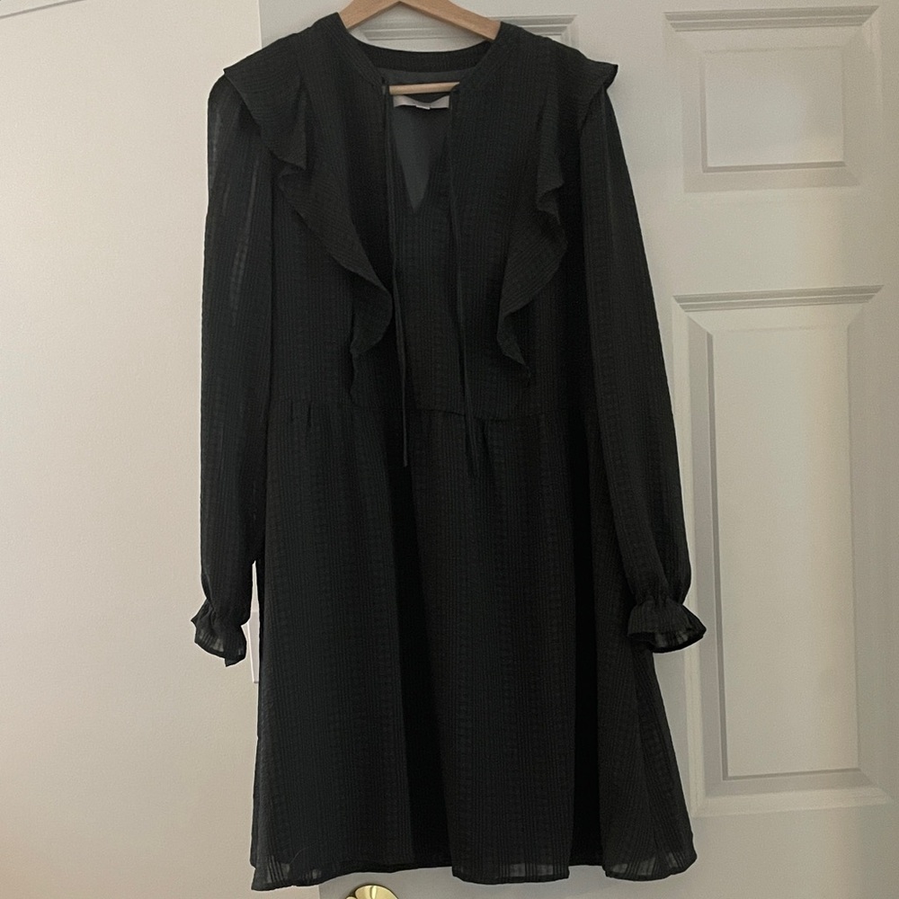 Elegant Green Ruffle Dress